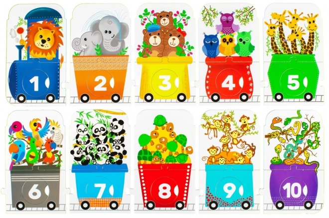 Puzzle ZOO Expres - Počítej Se Mnou 30 Dílků