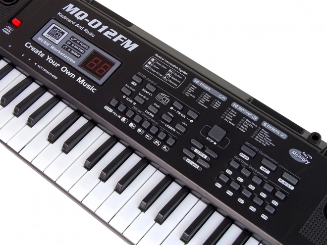 Elektronický klávesový nástroj s mikrofonem a FM rádiem, 61 kláves
