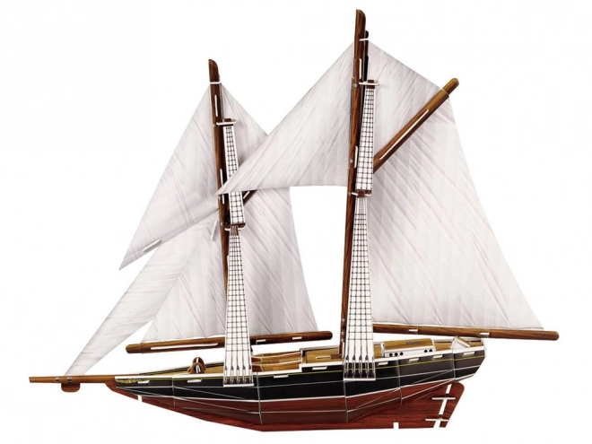 Puzzle 3D plachetnice BLUENOSE 80 dílků ZA2906