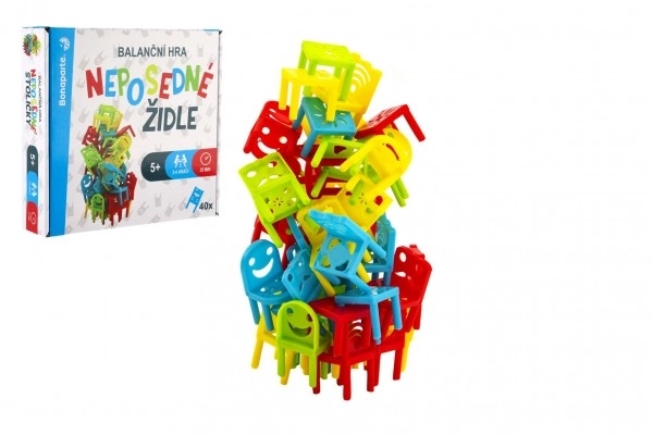 Neposedné židle balanční hra pro děti