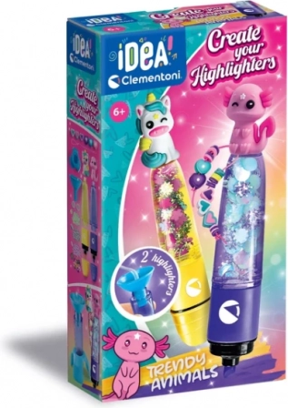 Idea Art mini továrna na zvýrazňovače – kouzelná zvířata Clementoni