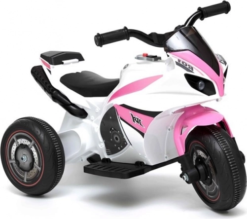 Dětský Elektrický Tříkolový Motocykl Růžový