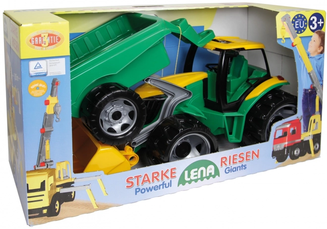 Traktor se lžící a přívěsem 90 cm