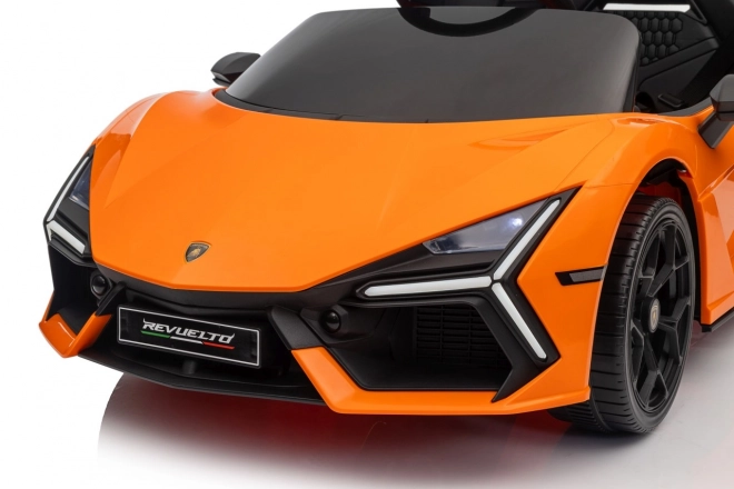 Dětské elektrické auto Lamborghini Revuelto oranžové