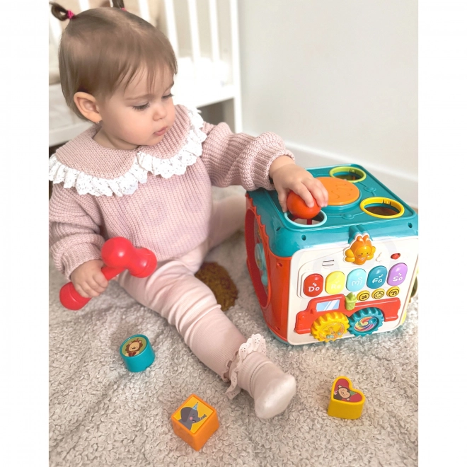 Montessori aktivní kostka 6v1