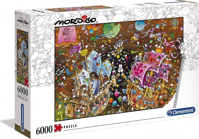 Puzzle 6000 dílků Mordillo The Kiss