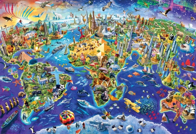 Puzzle Bláznivý svět 2000 dílků EUROGRAPHICS