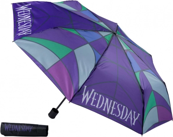 Skládací deštník s motivem Wednesday