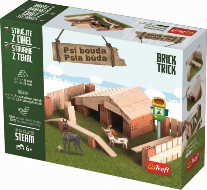 Psí bouda z cihel a dřeva TREFL Brick Trick