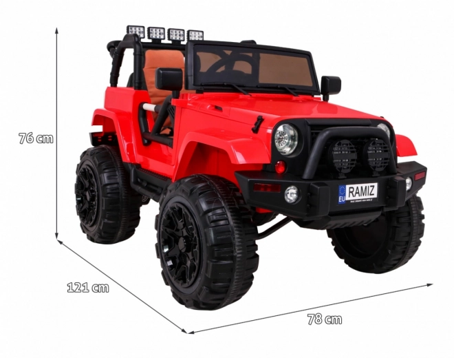 Dětské elektrické auto RAMIZ All Terrain Jeep červené