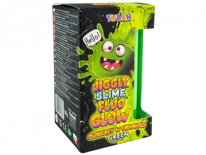 Slime Jiggly Fluo Glow zelený