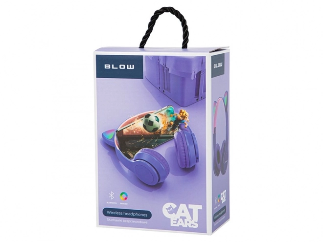 Bezdrátová sluchátka Bluetooth LED pro děti