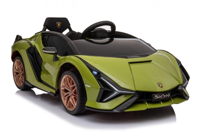 Lamborghini SIAN dětské auto na baterii s ovladačem – Zelené