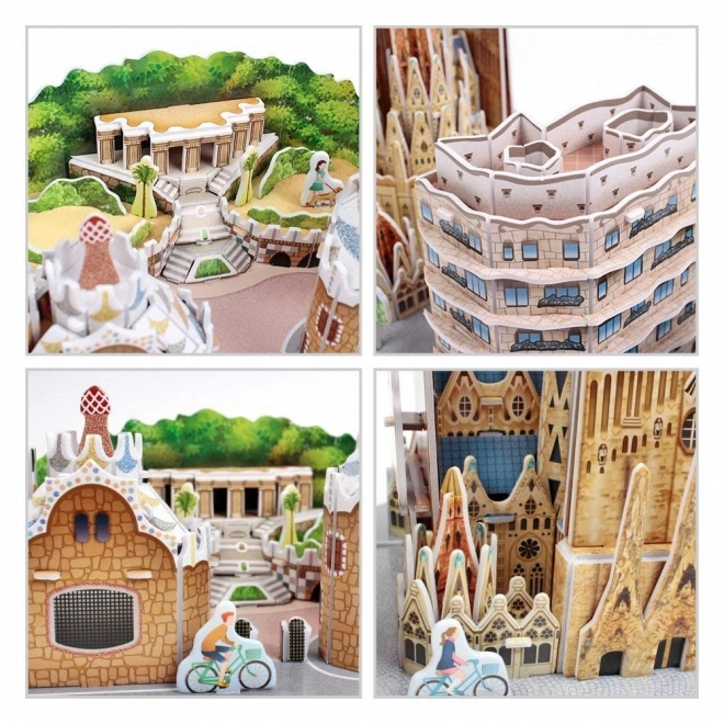 3D puzzle City Line Barcelona