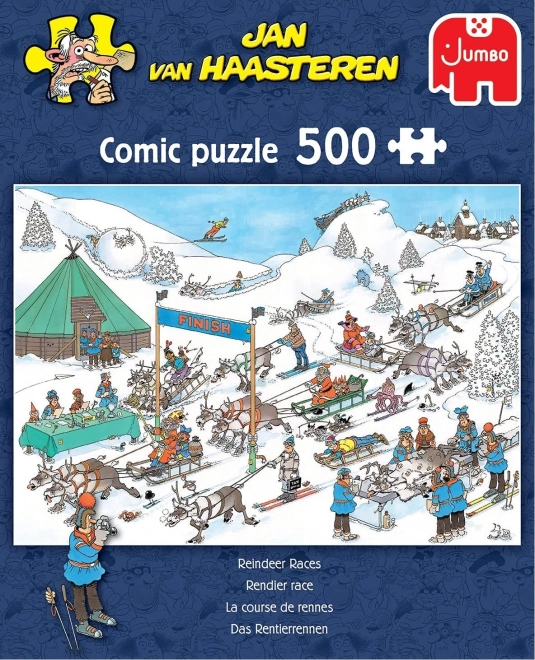 Puzzle Závody sobích spřežení 500 dílků od Jana van Haasterena