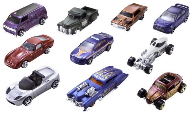 Hot Wheels sběratelský set 10 angličáků