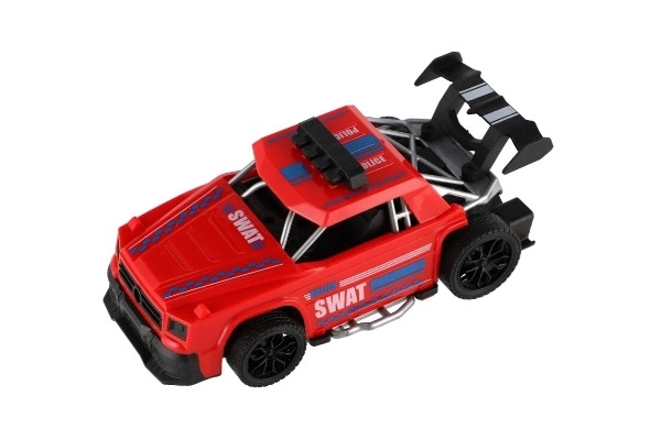 Plastové závodní auto na setrvačník - 16 cm