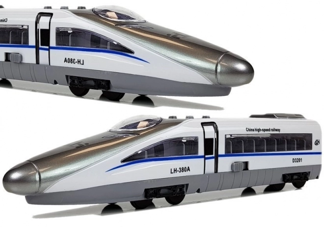 Vláček Pendolino s táhlem bílý se zvukem a světly