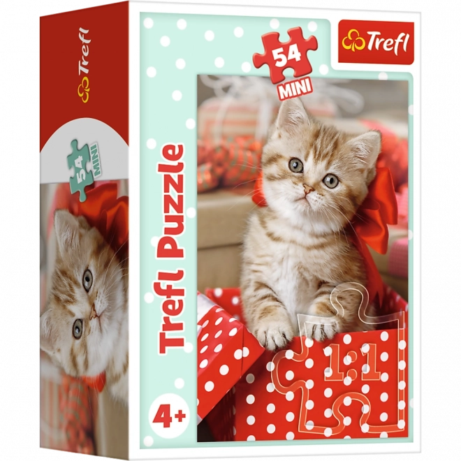 Minipuzzle 54 dílků Zvířátka - mláďata 4 druhy v krabičce 9x6,5x4cm 40ks v boxu