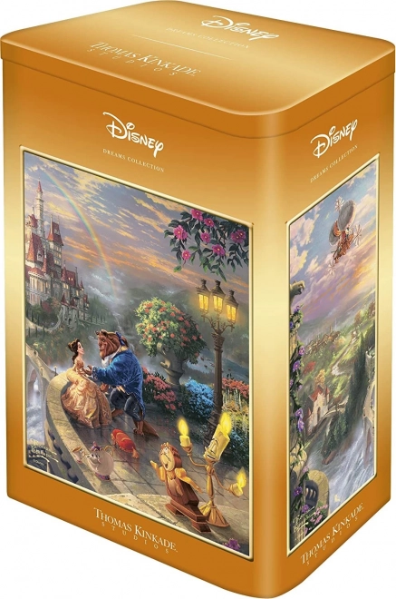 Puzzle Kráska a zvíře v plechové krabičce 500 dílků