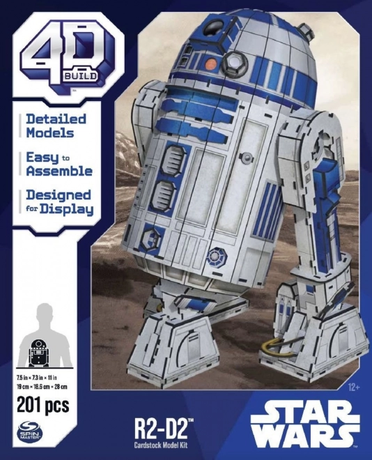 Fdp 4d puzzle star wars robot r2-d2