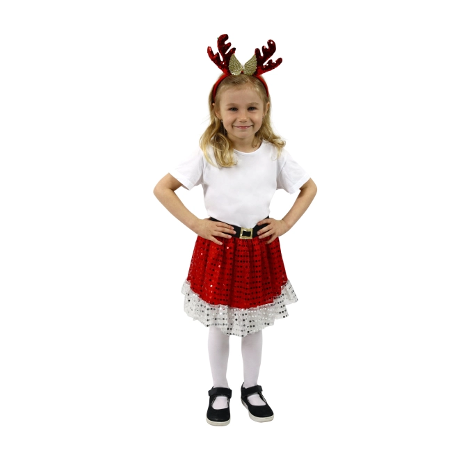 Hravá čelenka se sobími rohy