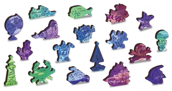 Dřevěné puzzle korálový útes od WOODEN CITY