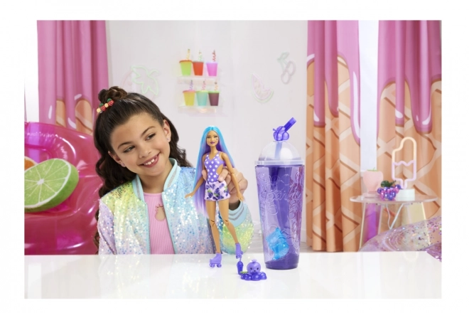 Panenka Barbie Pop Reveal fialový ovocný šok