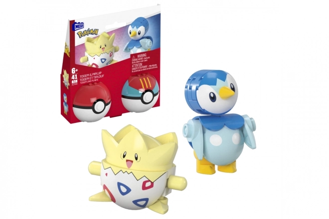 Poké Ball Mega Construx stavebnice s Togepi a Piplup