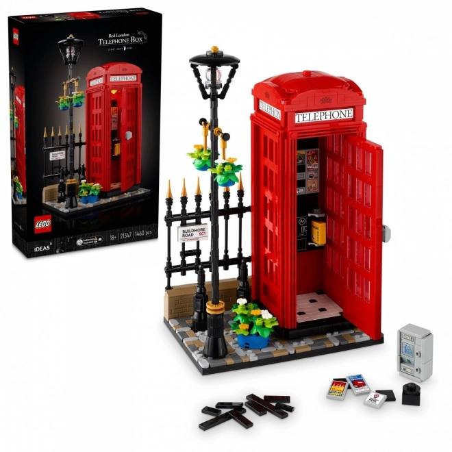 LEGO Ideas Červená Londýnská Telefonní Budka