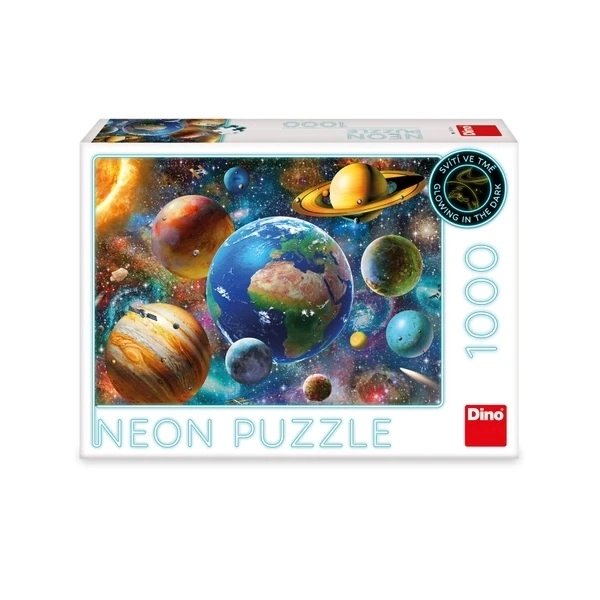 DINO Svítící puzzle Planety 1000 dílků