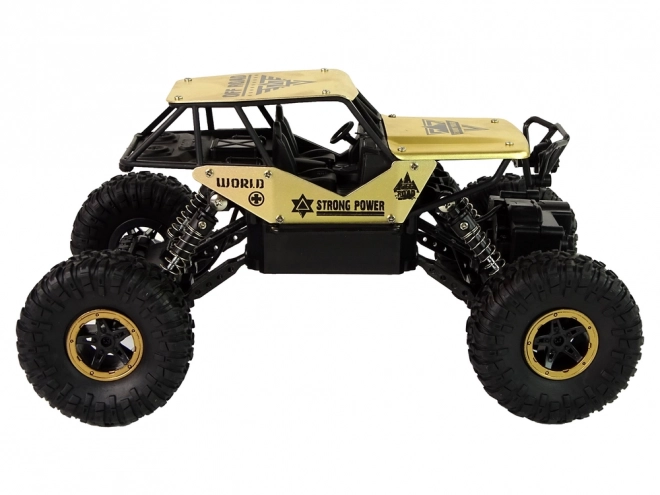 RC auto High Wheels 1:18 plastové černé zlaté