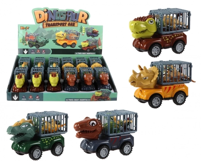 Auto na setrvačník Dinosaurus s figurkou