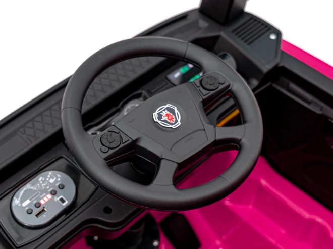 Dětský automobil Scania R-SERIE na baterie - Růžová