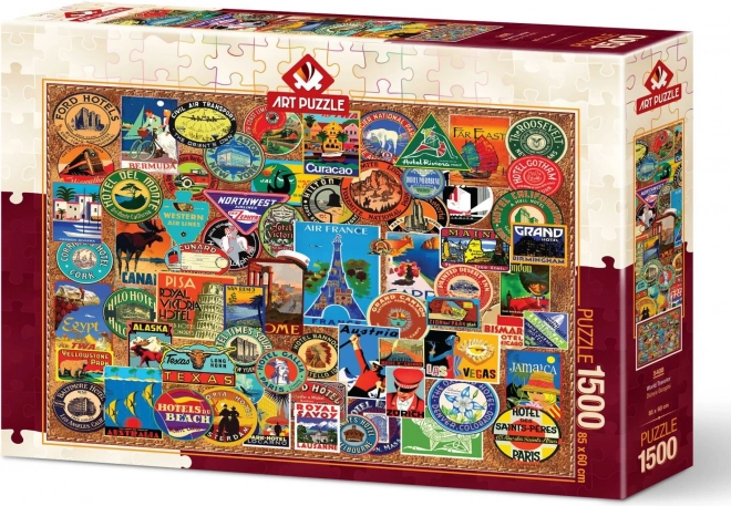 ART PUZZLE Puzzle Světový cestovatel 1500 dílků