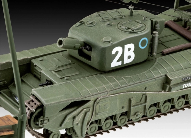 Plastikový model Churchill A.V.R.E 1/76