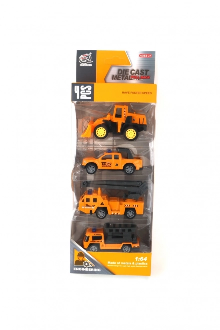 Set čtyř autíček 1:64