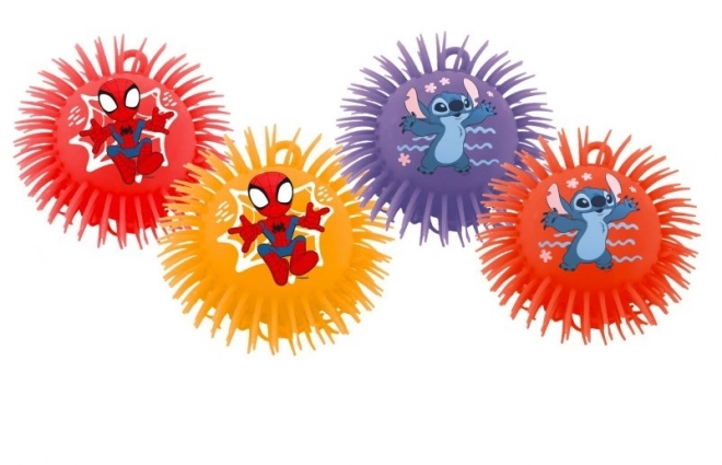 Míč Chlupatý Mix Spidey a Stitch