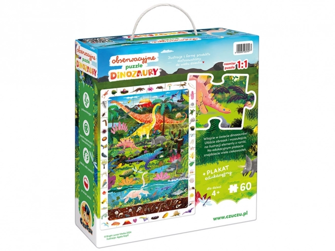 Pozorovací puzzle - Dinosauři