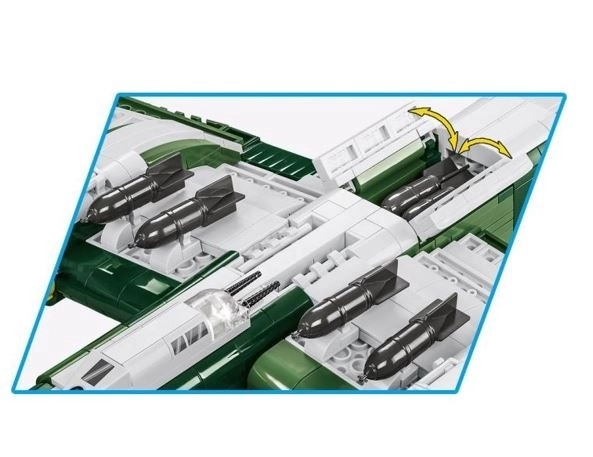 COBI 5733 II WW Junkers Ju-88, 1:32, 1160 k, 1 f
