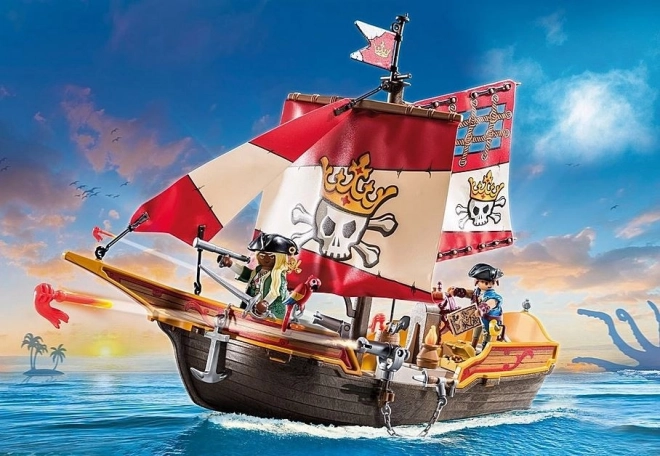 Pirates PLAYMOBIL pirátská loď s figurkami
