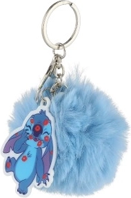 Přívěsek na klíče Stitch s bambulí