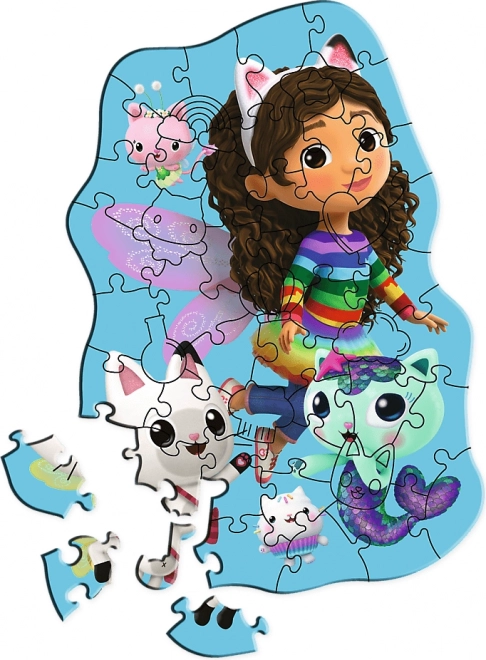 Dřevěné Puzzle Gabynin Kouzelný Domeček 50 Dílků