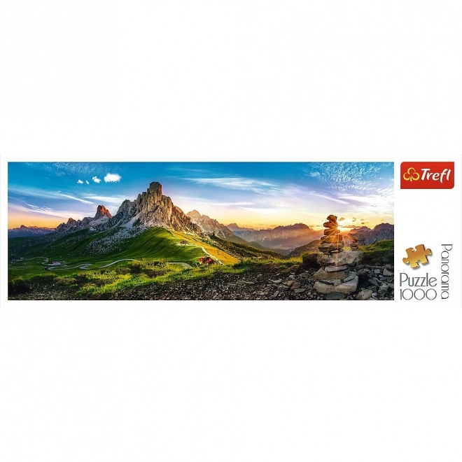 Panoramatické puzzle Passo di Giau, Dolomity
