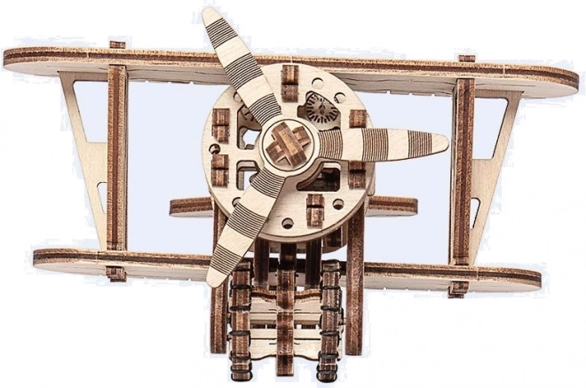 Dřevěné 3D puzzle dvouplošník