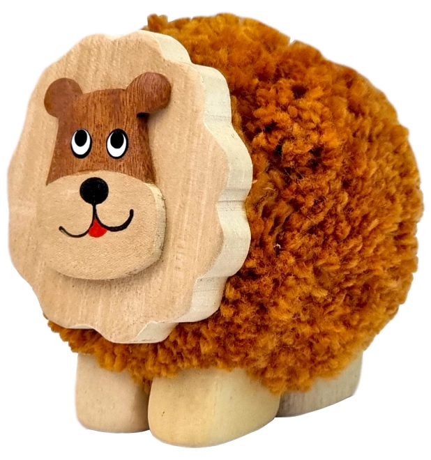 2kids hračky dřevěná figurka lev