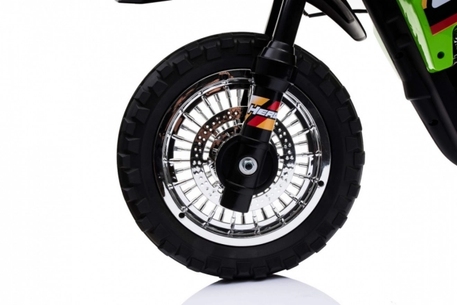 Dětské kolo Cross Battery vehicle Green + Assist wheels + LED sounds