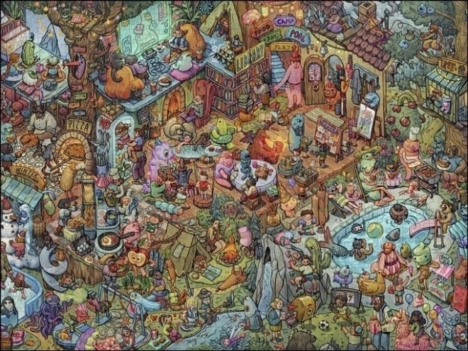 HEYE Puzzle Zábava s přáteli 1500 dílků