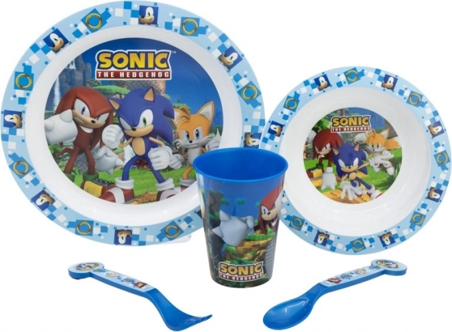 Dětská jídelní sada Sonic 5v1