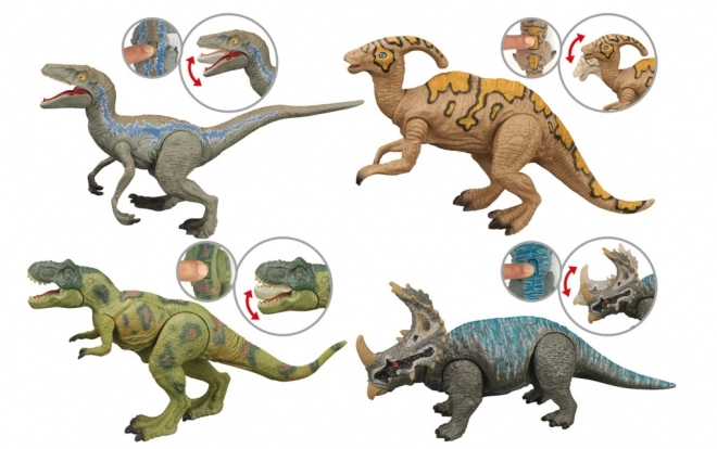 Interaktivní dinosaurus se 4 druhy